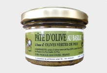 Pate d'olives Vertes au Basilic 