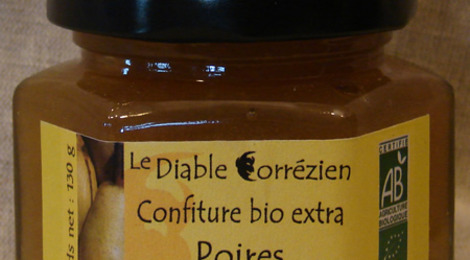 Le Diable Corrézien - Confiture extra Poire-Safran