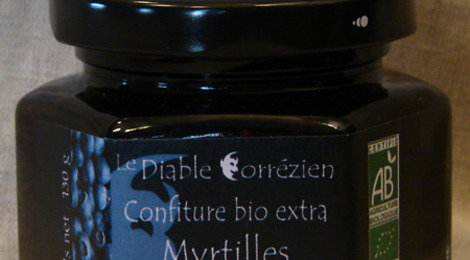 Le Diable Corrézien - Confiture extraMyrtille-Safran