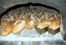 pain au levain naturel Cuisson au feu de bois