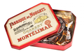 Boîte métal Dominos de Nougat de Montélimar tendre enrobés chocolat noir et lait-orange