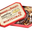 Boîte métal Dominos de Nougat de Montélimar tendre enrobés chocolat noir et lait-orange