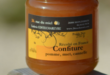 Confiture pomme miel et cannelle
