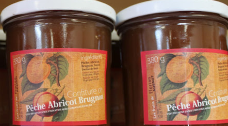 confiture de pêche abricot brugnon