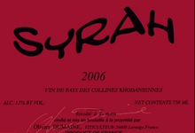 Olivier Dumaine, vin de pays, Syrah
