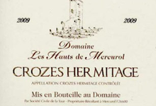 Crozes Hermitage AOC - Domaine Les Hauts de Mercurol