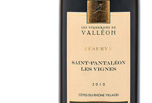 les vignerons de Valléon, SAINT PANTALEON FUT DE CHENE - RESERVE