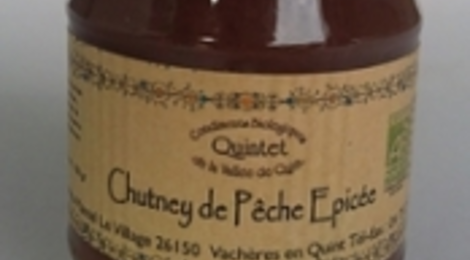 Chutney de pêche épicé