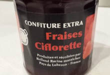 Confiture de fraise Ciflorette