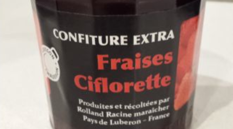 Confiture de fraise Ciflorette