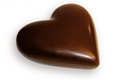 Cœur moulage en chocolat noir
