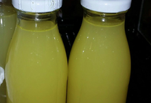 Bouteilles de jus de gingembre!