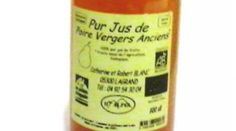 Jus de poire 'vergers anciens' BIO