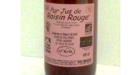 Jus de raisin rouge BIO
