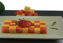salade de fruits au sirop de safran