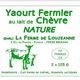 yaourt fermier au lait de chèvre