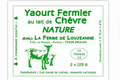 yaourt fermier au lait de chèvre