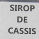 Sirop de cassis
