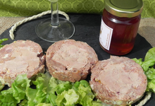 Médaillon de foie gras de canard, canardises des 3 vallées
