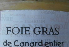 foie gras mi-cuit nature en verrine, les canardises