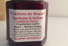 confiture de framboise au safran