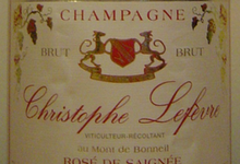Rosé de saignée Bio, Champagne Christophe Lefèvre