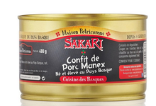 Confit de porc Manex, né et élevé au Pays Basque