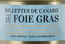 rillettes de canard au foie gras de la ferme Uhartia