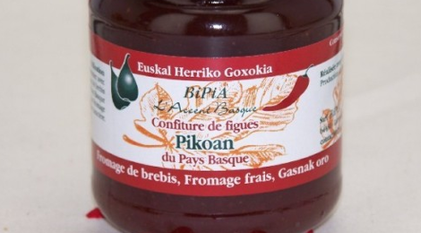 bipia, Confiture maison de figues violettes du Pays Basque Pikoan