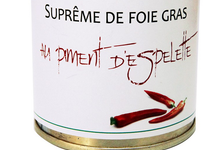ferme Souletine, Suprême de foie gras de canard au piment d'Espelette
