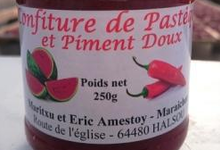 confiture de pastèque et piment doux rouge