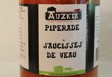 ferme Auzkia, Piperade - Saucisses de veau