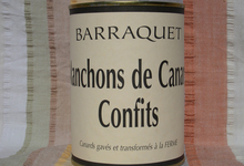 Barraquet, manchons de canard confits
