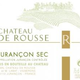 Château de ROUSSE Jurançon SEC