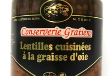 conserverie Gratien, Lentilles cuisinées à la graisse de canard