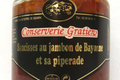 conserverie Gratien, Saucisses au jambon de Bayonne et sa piperade