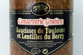 conserverie Gratien, Saucisses de Toulouse et Lentilles du Berry