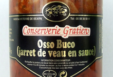 conserverie Gratien, Osso Buco (jarret de veau en sauce)