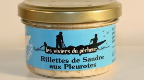 Rillettes de sandre aux pleurotes