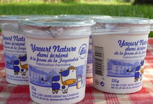 ferme de la Fayaudrie, Yaourts 1/2 écrémés natures BIO