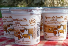 Ferme de la Fayaudrie, Yaourts entiers vanille BIO