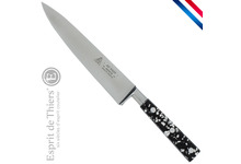 Couteau de cuisine "pépite", feuilles d'argent - 15 cm