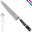 Couteau de cuisine "pépite", feuilles d'argent - 15 cm