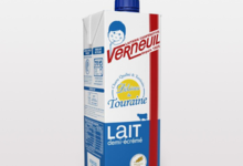 Lait UHT ½ écrémé Verneuil Délices de Touraine
