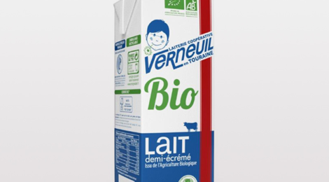 laiterie de Verneuil, Lait UHT ½ écréme BIO