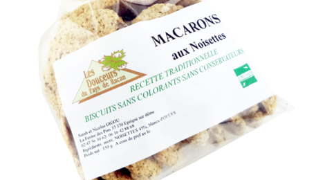 les Douceurs du Pays de Racan, Macarons aux noisettes