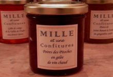 Poires des Pitoches en gelée de vin chaud
