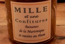 Bananes de la Martinique et raisins au rhum