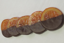 tranche d'orange au chocolat 66%