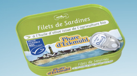 Phare d’Eckmühl,  Filets de sardines à l'huile d'olive bio